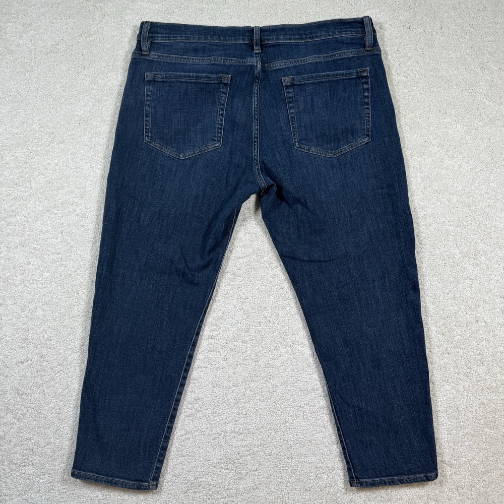FRAME Le Garcon Crop Jeans Women's Dark Wash Size 31 Straight Leg Denim (36x24) - Picture 3 of 6